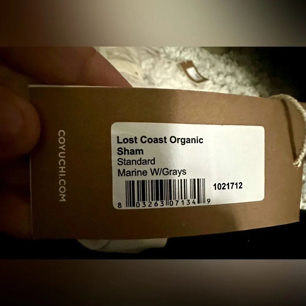 RARE 🎸COYUCHI NWT LOST COAST DECORATIVE ORGANIC PILLOW COVERS (2)— Standard